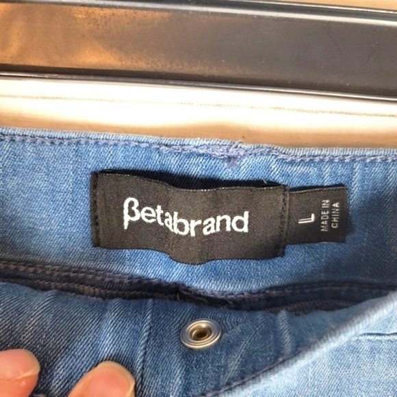 BETABRAND LIGHTWASH PULL ON JEGGINGS, SZ LARGE - Picture 4 of 14